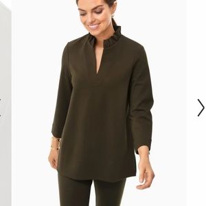 NWT Tuckernuck Hicks Blouse in Army Green - XS